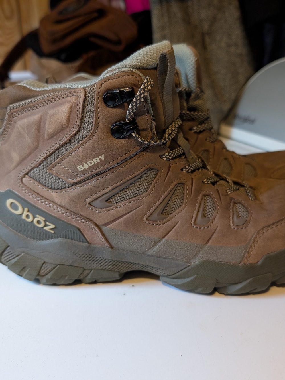 Obōz Women Brown Hike Boots Shoes Travel Trek Size 9